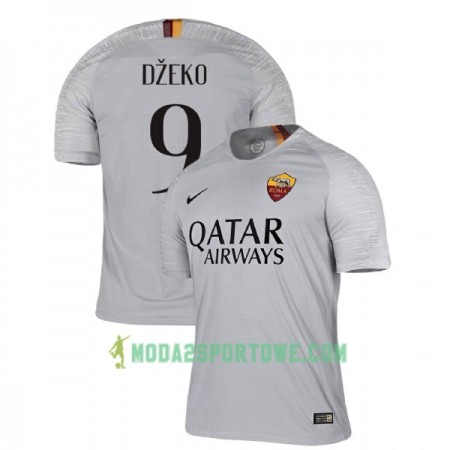 Koszulka AS Roma Dzeko 9 Wyjazdowe Stroje Piłkarskie 2018-2019 Krótki Rękaw